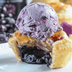 Blueberry White Chocolate Ice Cream and blueberry pie-4