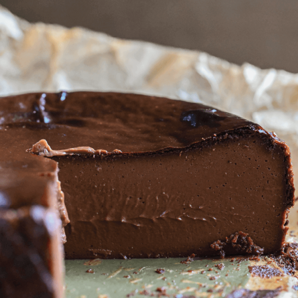 Chocolate Basque Cheesecake dlanaturals